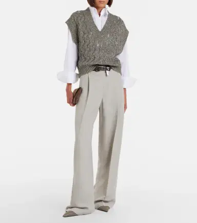 Brunello Cucinelli Monili wide-leg pants | Thumbnail 2 Brunello Cucinelli Monili wide-leg pants | Thumbnail 2