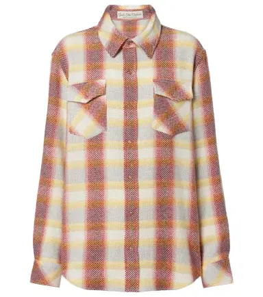 God’s True Cashmere Rose Blume cashmere shirt with sunstone | Thumbnail 1