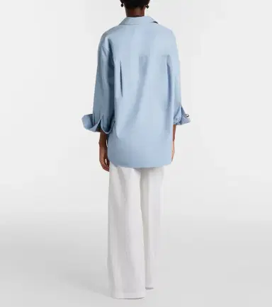 Vince Cotton poplin wide-leg pants | Thumbnail 5 Vince Cotton poplin wide-leg pants | Thumbnail 5