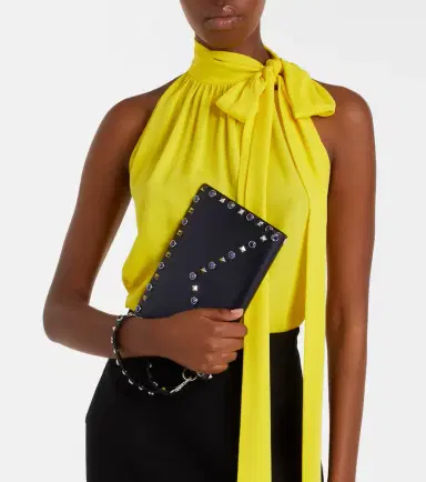 Valentino Garavani Rockstud Medium leather pouch | Thumbnail 6 Valentino Garavani Rockstud Medium leather pouch | Thumbnail 6
