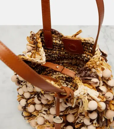 Aquazzura Pom Pom beaded top-handle bag | Thumbnail 2