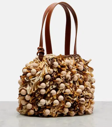 Aquazzura Pom Pom beaded top-handle bag | Thumbnail 4