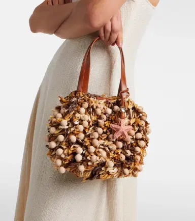Aquazzura Pom Pom beaded top-handle bag | Thumbnail 6