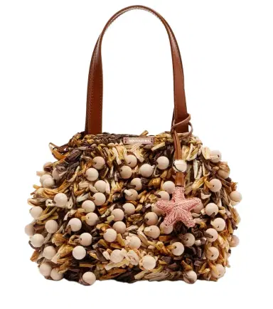 Aquazzura Pom Pom beaded top-handle bag | Thumbnail 1