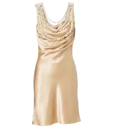 Balmain Embellished silk satin slip dress | Thumbnail 1