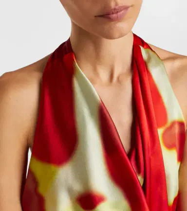 Staud Liora printed silk-blend satin minidress | Thumbnail 4 Staud Liora printed silk-blend satin minidress | Thumbnail 4