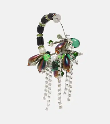 Dries Van Noten Embellished hoop earrings | Thumbnail 2