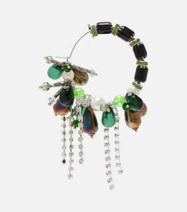 Dries Van Noten Embellished hoop earrings | Thumbnail 3
