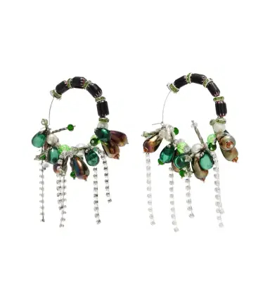 Dries Van Noten Embellished hoop earrings | Thumbnail 1