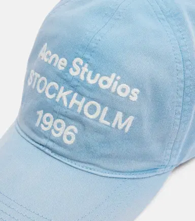 Acne Studios Logo cotton twill baseball cap | Thumbnail 3