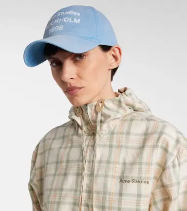 Acne Studios Logo cotton twill baseball cap | Thumbnail 4