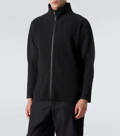 Homme Plissé Issey Miyake Homme Plissé Issey Miyake Basics pleated zip-up cardigan | Thumbnail 5