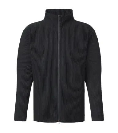 Homme Plissé Issey Miyake Homme Plissé Issey Miyake Basics pleated zip-up cardigan | Thumbnail 1