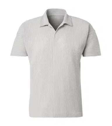 Homme Plissé Issey Miyake Homme Plissé Issey Miyake Basics pleated polo shirt | Thumbnail 1