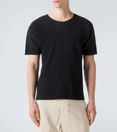 Homme Plissé Issey Miyake Homme Plissé Issey Miyake Basics pleated T-shirt | Thumbnail 4