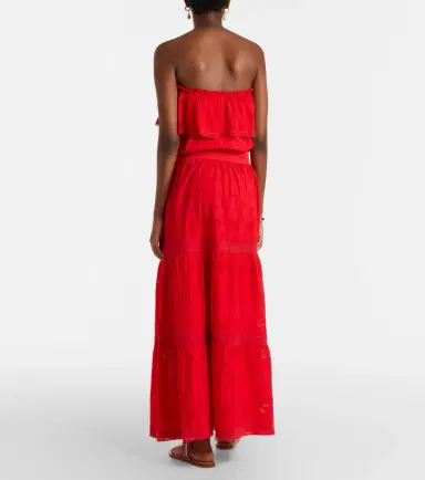 Melissa Odabash Caroline broderie anglaise cotton midi dress | Thumbnail 3