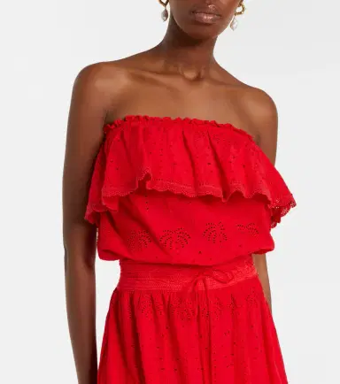 Melissa Odabash Caroline broderie anglaise cotton midi dress | Thumbnail 4