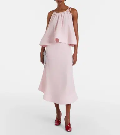 Stella McCartney Silk midi skirt | Thumbnail 6