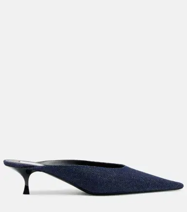 Victoria Beckham Sloan denim mules | Thumbnail 3