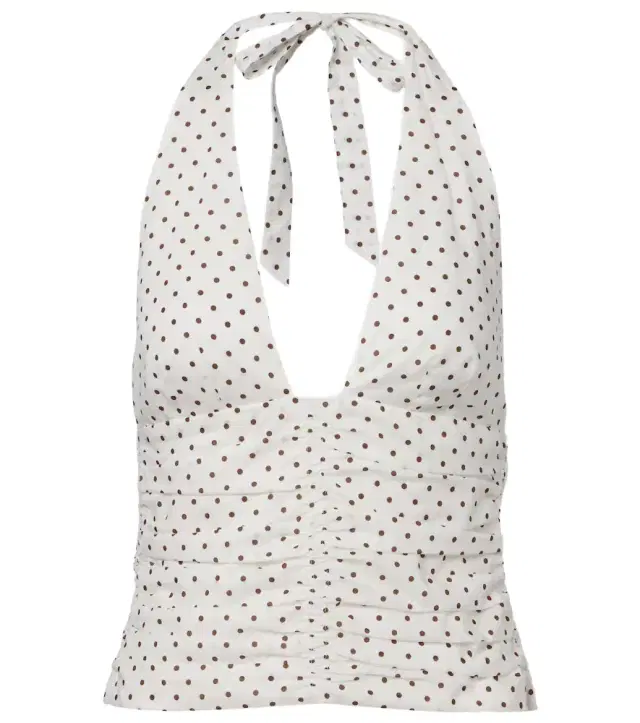 Posse Edie polka-dot top