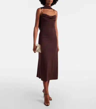 Rebecca Vallance Isla scarf-detail midi dress | Thumbnail 2