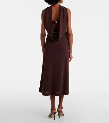 Rebecca Vallance Isla scarf-detail midi dress | Thumbnail 4