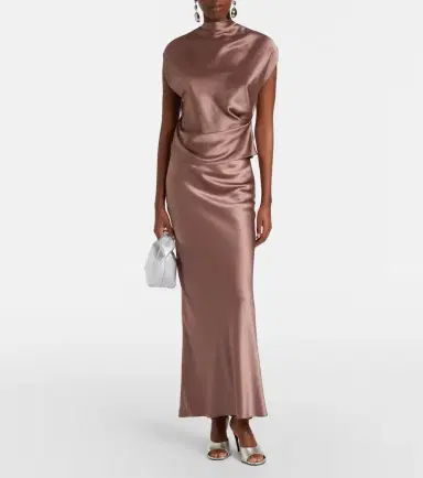 The Sei Silk satin maxi skirt | Thumbnail 2