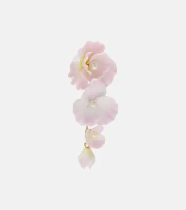Jennifer Behr Mariam embellished floral drop earrings | Thumbnail 4 Jennifer Behr Mariam embellished floral drop earrings | Thumbnail 4