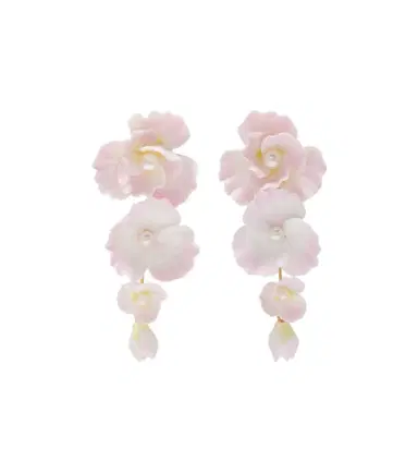 Jennifer Behr Mariam embellished floral drop earrings | Thumbnail 1 Jennifer Behr Mariam embellished floral drop earrings | Thumbnail 1