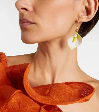 Jennifer Behr Alexia floral drop earrings | Thumbnail 6 Jennifer Behr Alexia floral drop earrings | Thumbnail 6