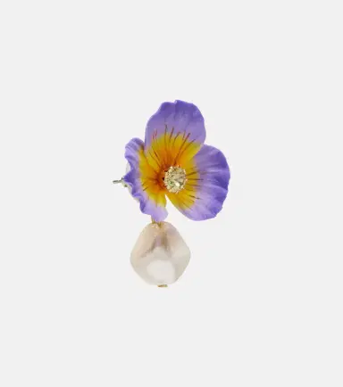 Jennifer Behr Embellished floral drop earrings | Thumbnail 3