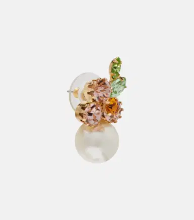 Jennifer Behr Vivi embellished floral earrings | Thumbnail 2