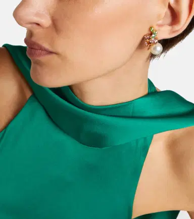 Jennifer Behr Vivi embellished floral earrings | Thumbnail 6