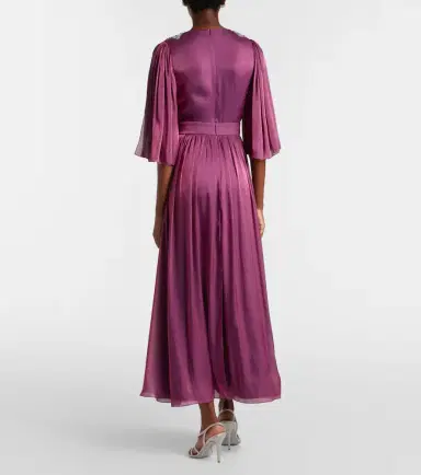 Costarellos Embellished Lurex georgette gown | Thumbnail 4