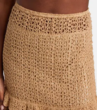 Anna Kosturova Brigitte crochet cotton miniskirt | Thumbnail 2