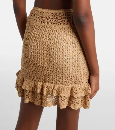 Anna Kosturova Brigitte crochet cotton miniskirt | Thumbnail 4