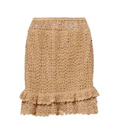 Anna Kosturova Brigitte crochet cotton miniskirt | Thumbnail 1