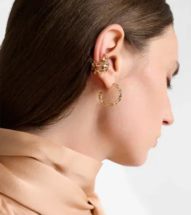 Jennifer Fisher Set of 2 14kt gold-plated ear cuffs | Thumbnail 3