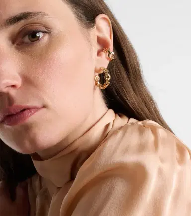 Jennifer Fisher Set of 2 14kt gold-plated ear cuffs | Thumbnail 4