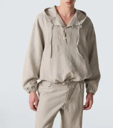 Stòffa Stòffa Hooded linen jacket | Thumbnail 2