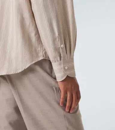 Stòffa Stòffa Striped cotton and silk shirt | Thumbnail 3
