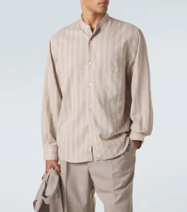 Stòffa Stòffa Striped cotton and silk shirt | Thumbnail 4