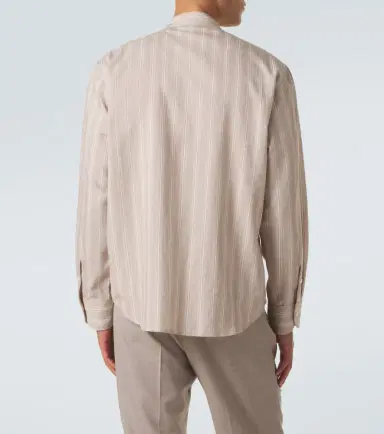 Stòffa Stòffa Striped cotton and silk shirt | Thumbnail 5