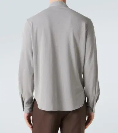 Stòffa Stòffa Cotton and silk Henley shirt | Thumbnail 6