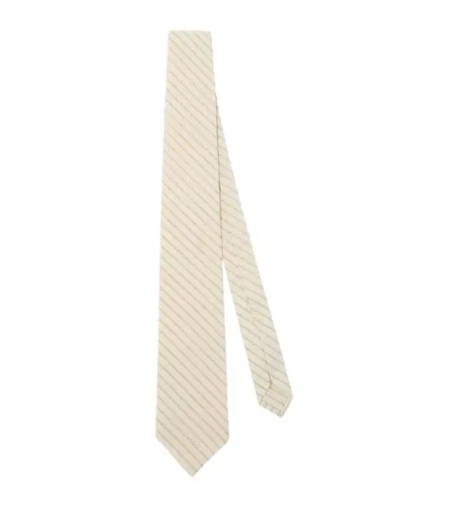 Auralee Striped wool tie