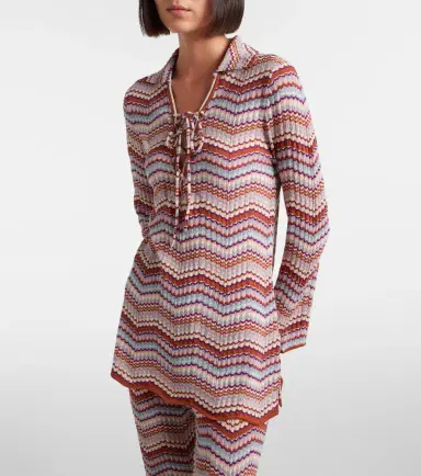Rixo Brody chevron cotton top | Thumbnail 2 Rixo Brody chevron cotton top | Thumbnail 2