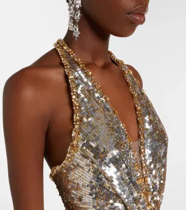 Jenny Packham Mars embellished gathered gown | Thumbnail 4