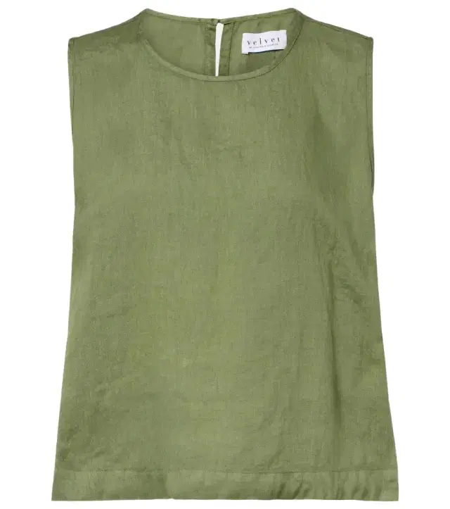 Velvet Maxine linen top