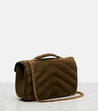 Saint Laurent Loulou Small suede shoulder bag | Thumbnail 2