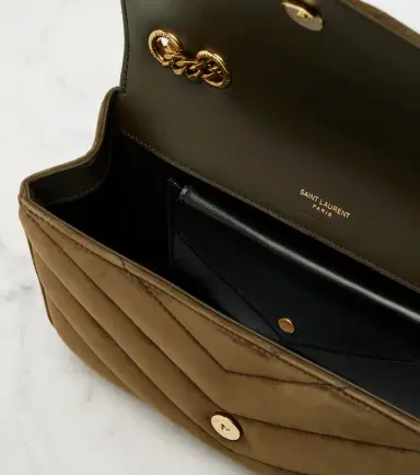 Saint Laurent Loulou Small suede shoulder bag | Thumbnail 4